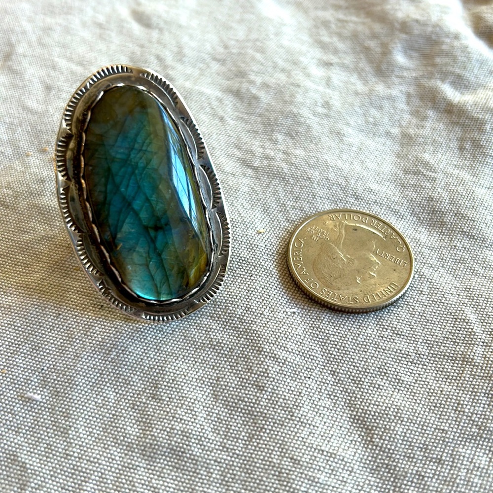 Large Moonstone Ring - image 5